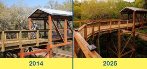 Covered bridge construction for durability