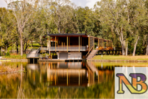 pavilion with landscape style